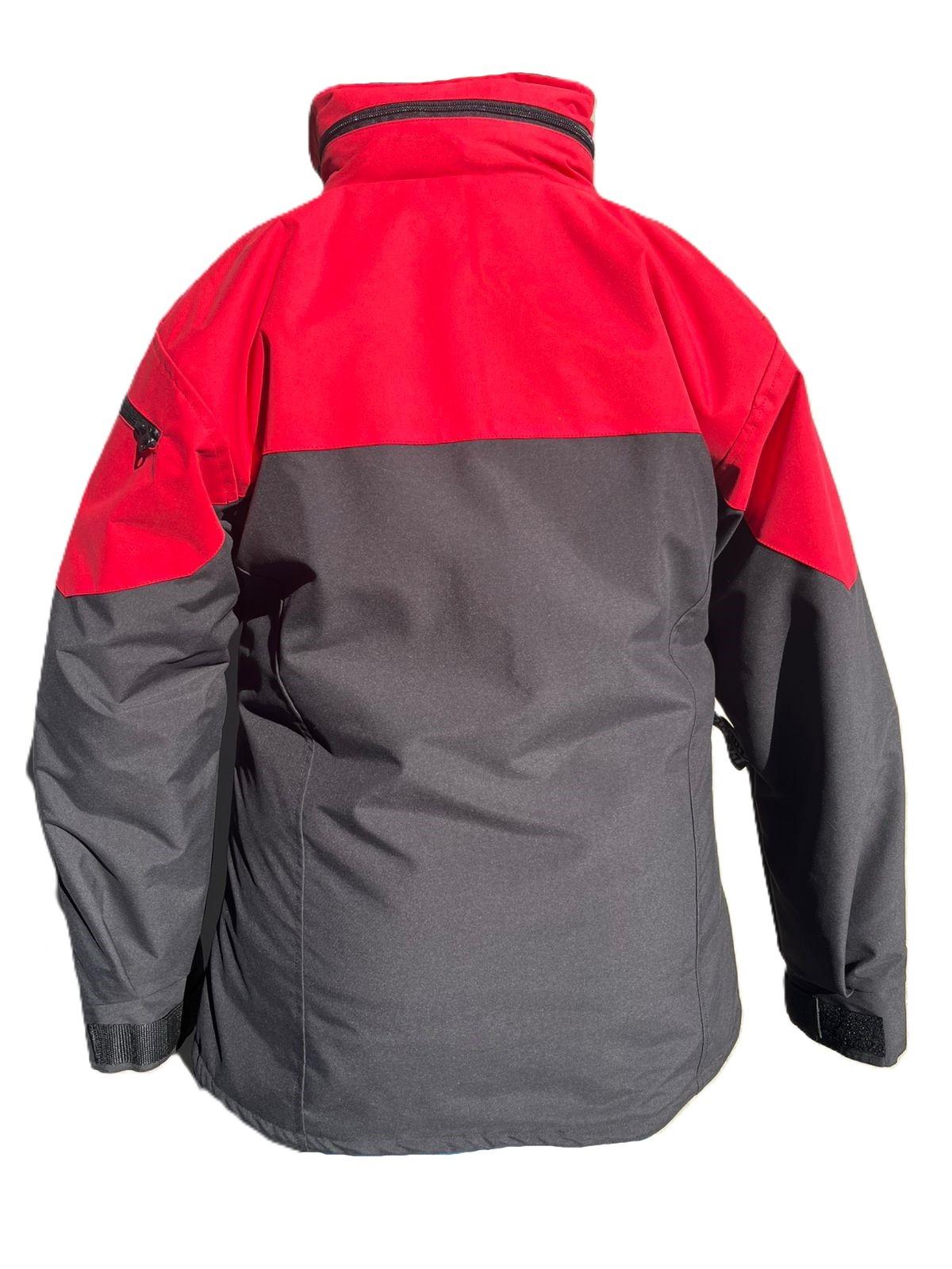 ladies-ski-jacket-red-black-back Ladies SnowSki Jacket - Black/ Red - Image 5