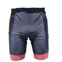 Cycling Shorts for Men - Red Honeycomb Band